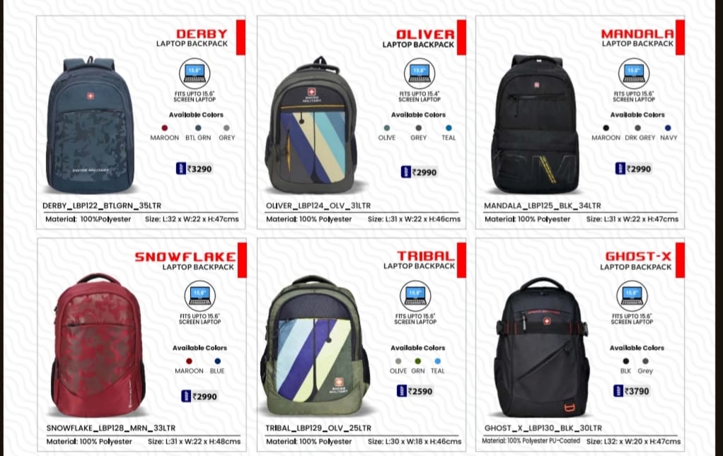 Laptop Backpack with different company
